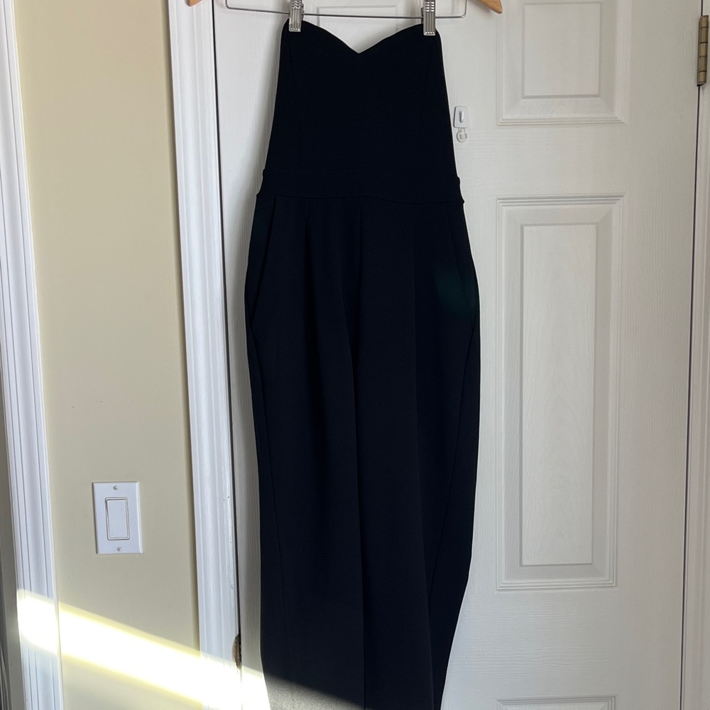 Express Black Strapless Jumpsuit
